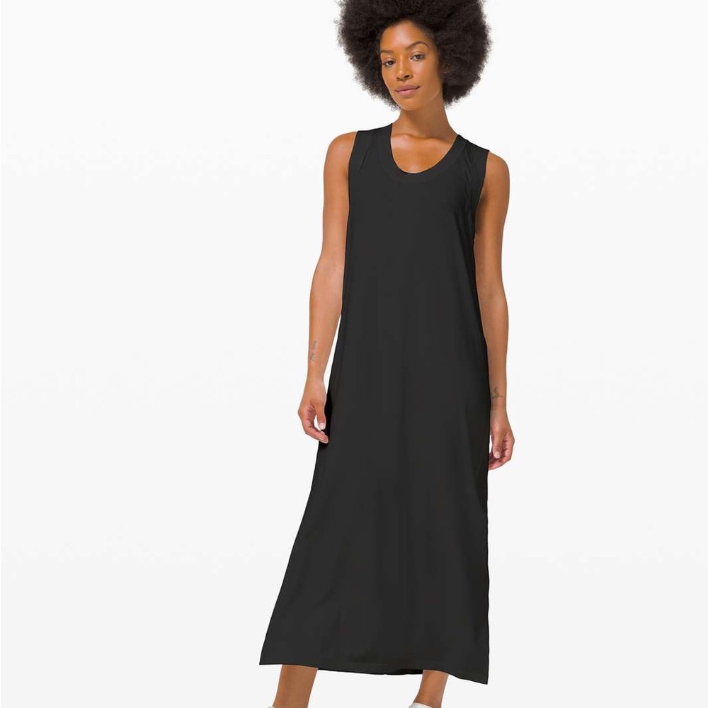 Lululemon All Yours Tank Maxi Dress- Size 8 - Black